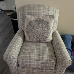  Chair with Decorative Pillow