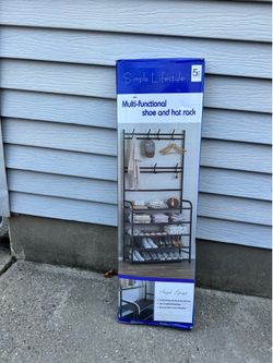 Brand new multifunctional shoe and hat rack