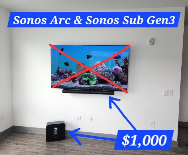 Sonos ARC and Sonos Subwoofer Gen3 SET