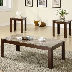 coffee table set with 2 end tables included