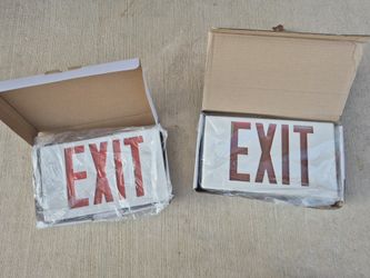 2 New Exit Led Signs
