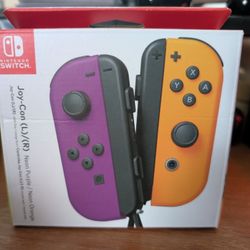 Nintendo Neon Purple/Neon Orange Joy-Con (L-R) - Switch