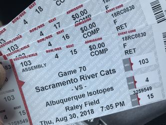 Last game of season river cats tickets