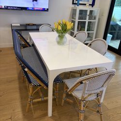 Serena And Lilly Dining Chairs And Bench 