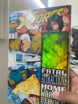 X force comic 3D hologram cover