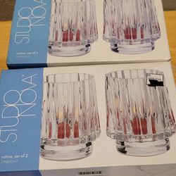 Studio Nova Votive, Set Of 2, Includes 2 Red Votive Candles