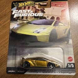 Hot Wheels F&F Gold Gallardo Superleggera – Brand New | Fast X