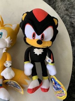 SHADOW Sonic 12 Plush The Hedgehog Stuffed Doll New Tag Authentic