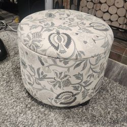 2 LARGE Round Ottomans
