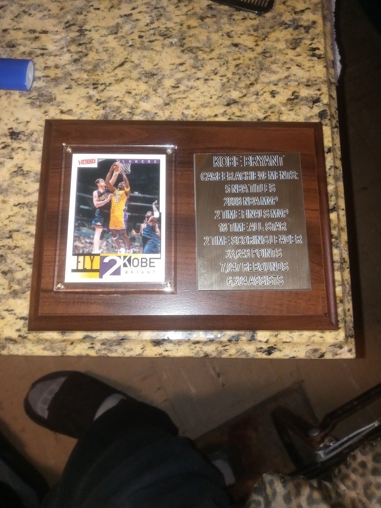 R.I.P Kobe Bryant plaque