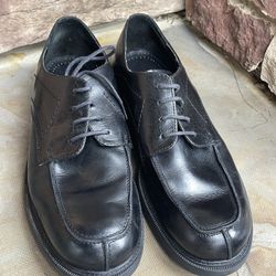 Borelli - Men's Black Leather Lace Up Dress Shoes Size: 7.5