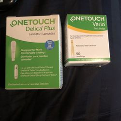 ONETOUCH LANCETS 100 Ct  TEST STRIPS 50 Ct  $20 OBO