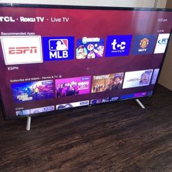 50”TCL ROKU 4K 2160p UHD Smart TV Model 49S405