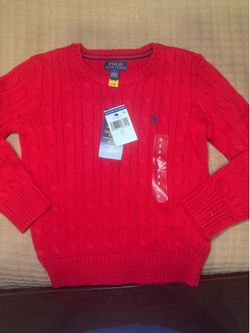 New polo Ralph Lauren cable sweaters kids size
