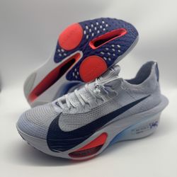 Nike Air Zoom Alphafly NEXT% 3 ‘Football Grey/Blue’ FD8311-001 Men’s Size 12  100% authentic. Brand new without box.   The Nike Air Zoom Alphafly NEXT