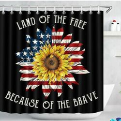  U.S.A. Sunflower Shower Curtain $18.00 Obo Cash Only (Serious Buyers) 