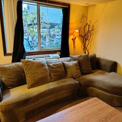 Sectional Couch. 9 Ft 8 In. Long. 2 Feet Deep. Extremely Comfortable.