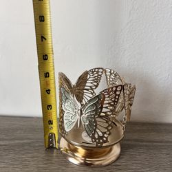 Bath & Body Butterfly 3 Wick Candle Holder