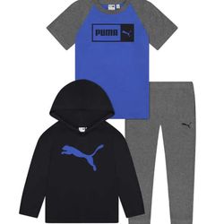 PUMA - Youth Boys 3-piece Set - Blue Color