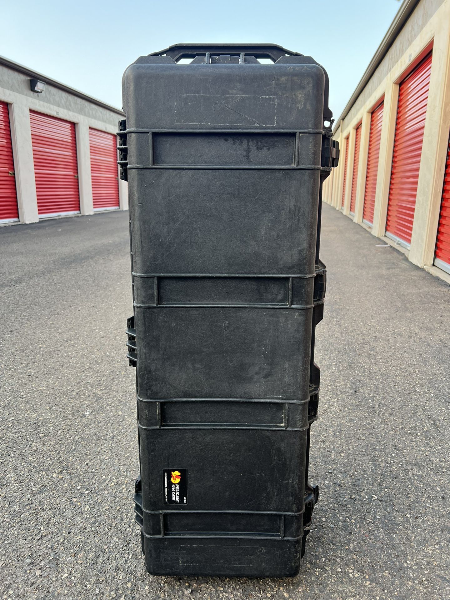 Used Pelican Case1740 With Latch And Handles On Both Sides, Great for Your Outdoor Gear, Equipment, Made In USA 10.5”x41”x13.5” Interior Measurements