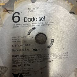 Vermont American 26741 Circular Saw Blades 6" Stacked Steel Dado