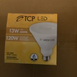 ***NEW***TCP LED 13W P38 Dimmable 4000K Bulbs***
