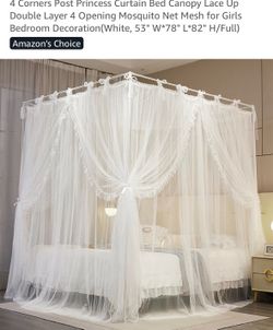 Curtain for canopy bed