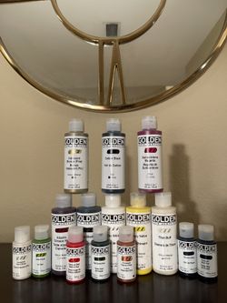 GOLDEN Fluid Acrylics Paint Bundle - Fluidity