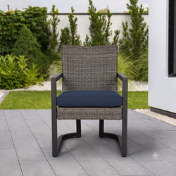 Agio Luna Outdoor Patio Dining Corner Chair