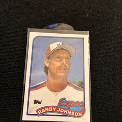 1989 Topps Randy Johnson Rookie Card #647 - Montreal Expos