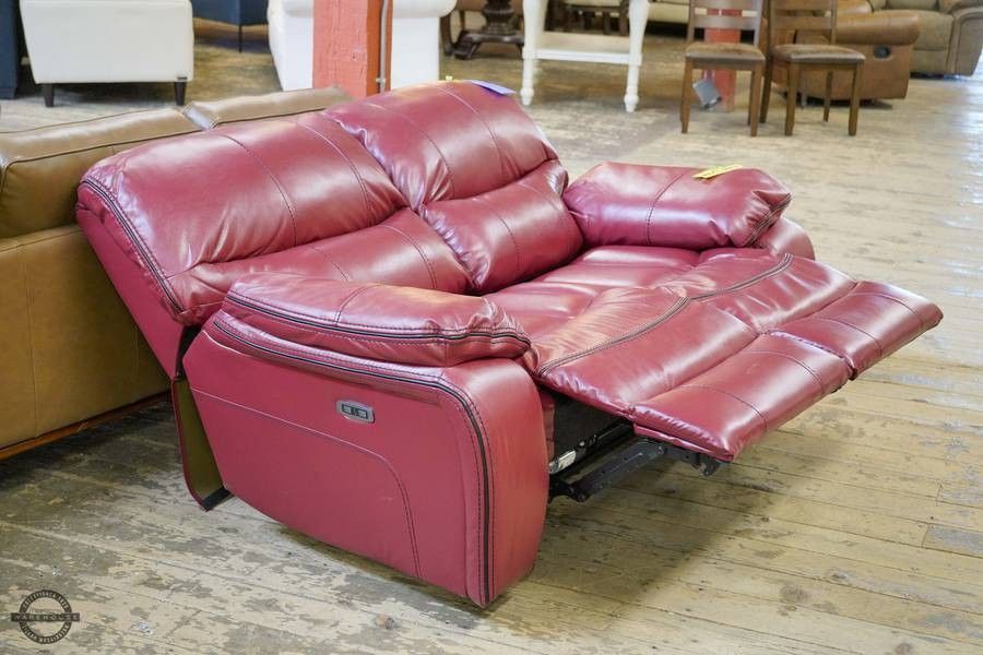 Red Reclining Sofa pecos