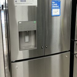GE 25.6 cu. ft. French Door Refrigerator in Fingerprint - Free One Year Warranty 