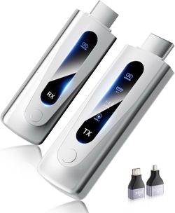 Brand new in box Wireless HDMI Transmitter and Receiver 328FT/100M, 4K Decode 1080P@60Hz Ultra HD Video Output, LED Display, Plug&Play 5G+2.4G for Aud