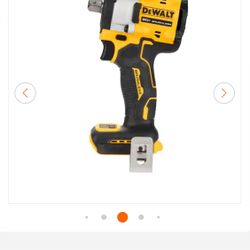 DEWALT ATOMIC 20V MAX Lithium-Ion Cordless Brushless 1/2 in. Impact Wrench with Detent Pin Anvil (Tool Only)