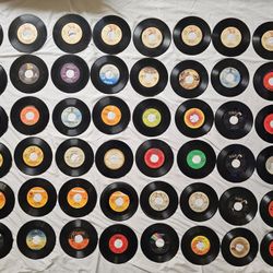 Lot of 87 Vintage 45 RPM Records – Mixed Artists – $60