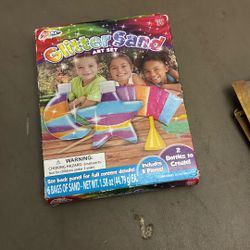 Glitter sand, art kit new