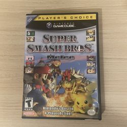 Super Smash Bros Melee Nintendo GameCube - CIB w/Manual -Mint Disc
