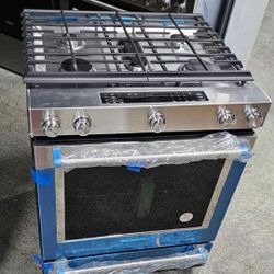 Brand New Kitchenaid Slide-In Gas Range With Warming Drawer 