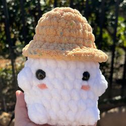 Jumbo Orange 🍊 Speckled Cap Mushroom Boy 🍄 $22 Crochet 🧶 Handmade 🧶 