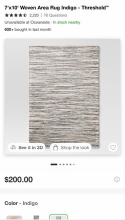 Cotton Rugs from Target 7x10 Indigo