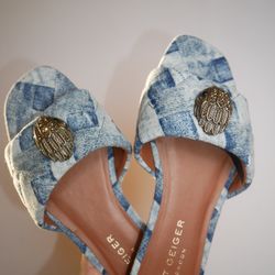 Kurt Geiger Denim flat sandals 