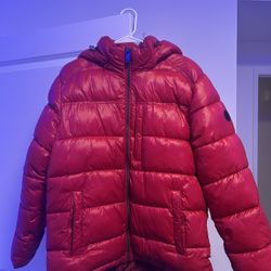 Red Michael Kors Shine Puffer