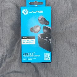 JLab Go Pop+ Earbuds (black)
