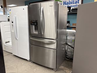 WHIRLPOOL 36″ Wide French 4-Door Refrigerator AS IS Model #WRMF3636RZ00