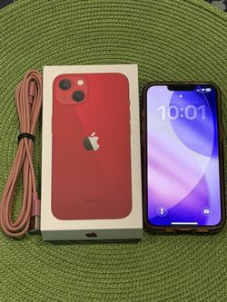 Unlocked iPhone 13 128 GB in Red (T-Mobile, AT&T, etc)
