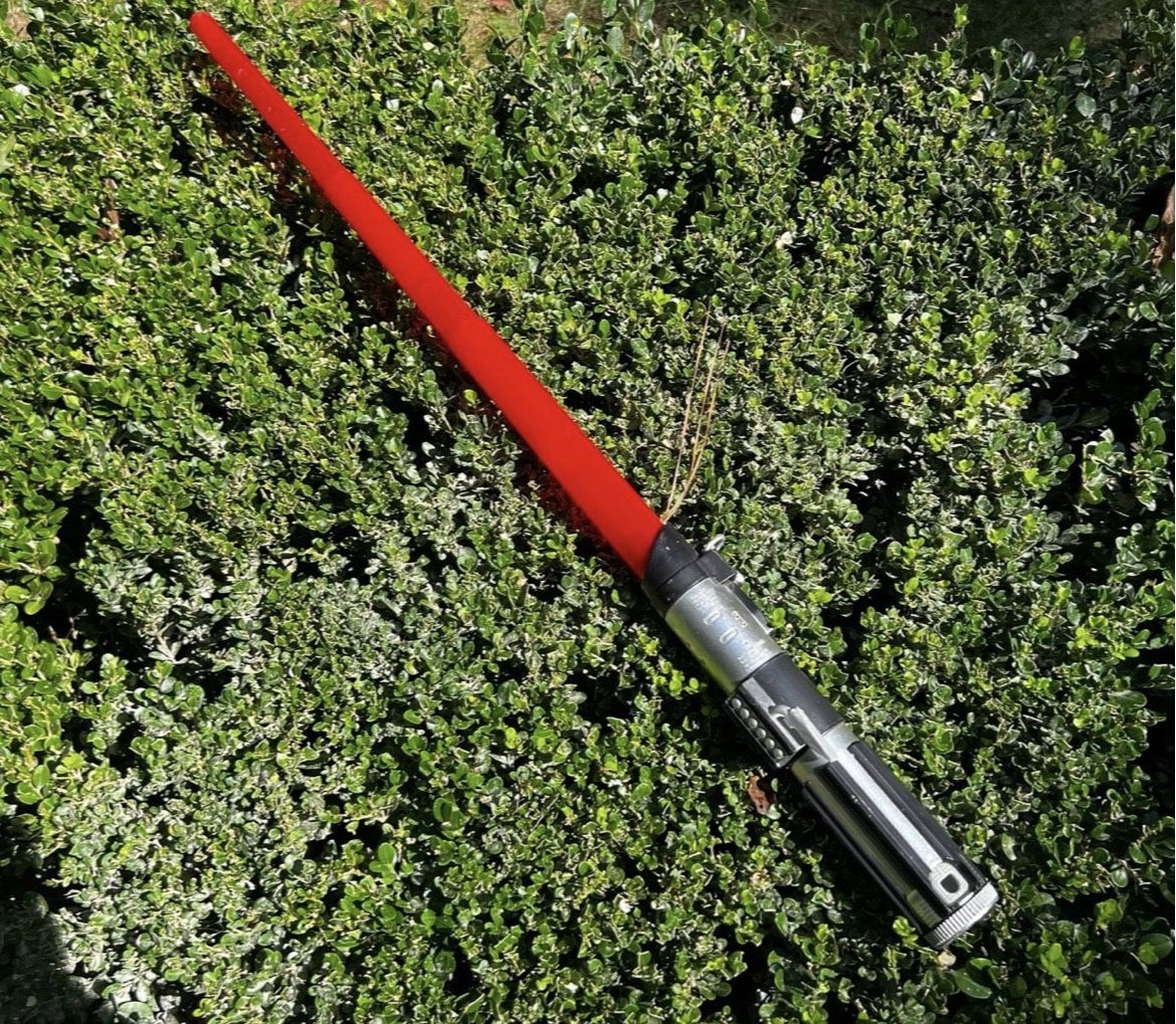 2015 Hasbro Stars Wars Darth Vader Lightsaber Red Retractable Non Electronic