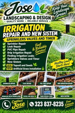Sprinklers repair and New Sistems