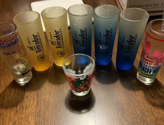 Tequila shot glasses, set of 8.