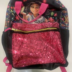 Encanto Girls Dual Handle Sequins Backpack 