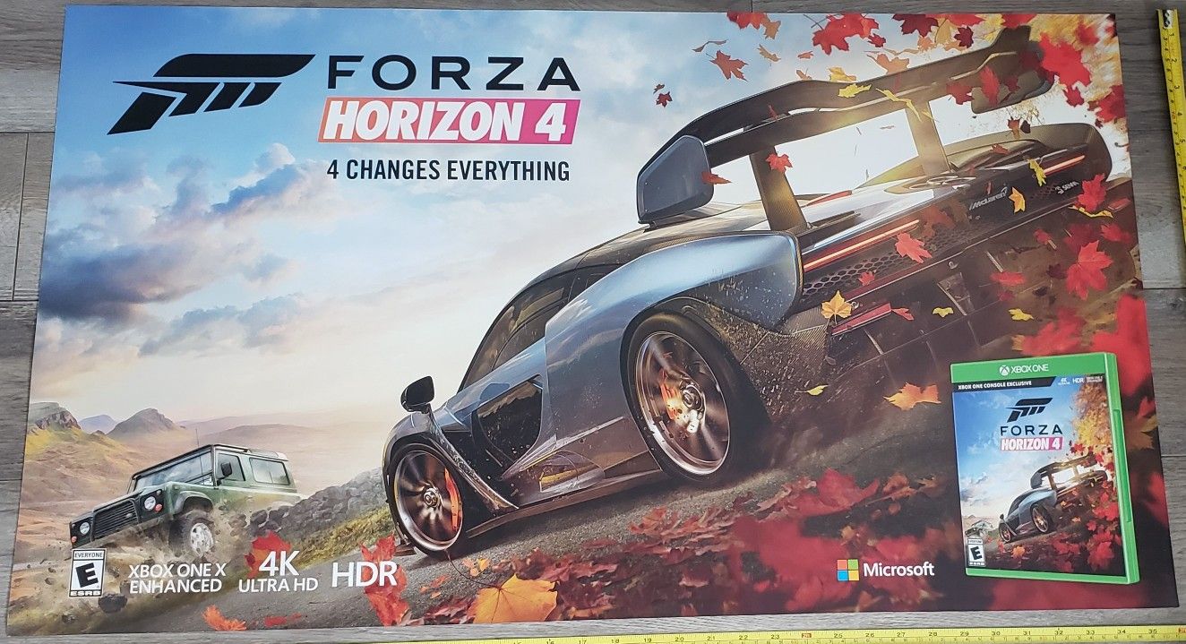 Forza Horizon 4 poster! Large 36" inches wide x 21" inches tall